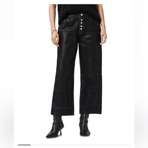 Allsaints Tay Carpenter Jeans in Coated Black